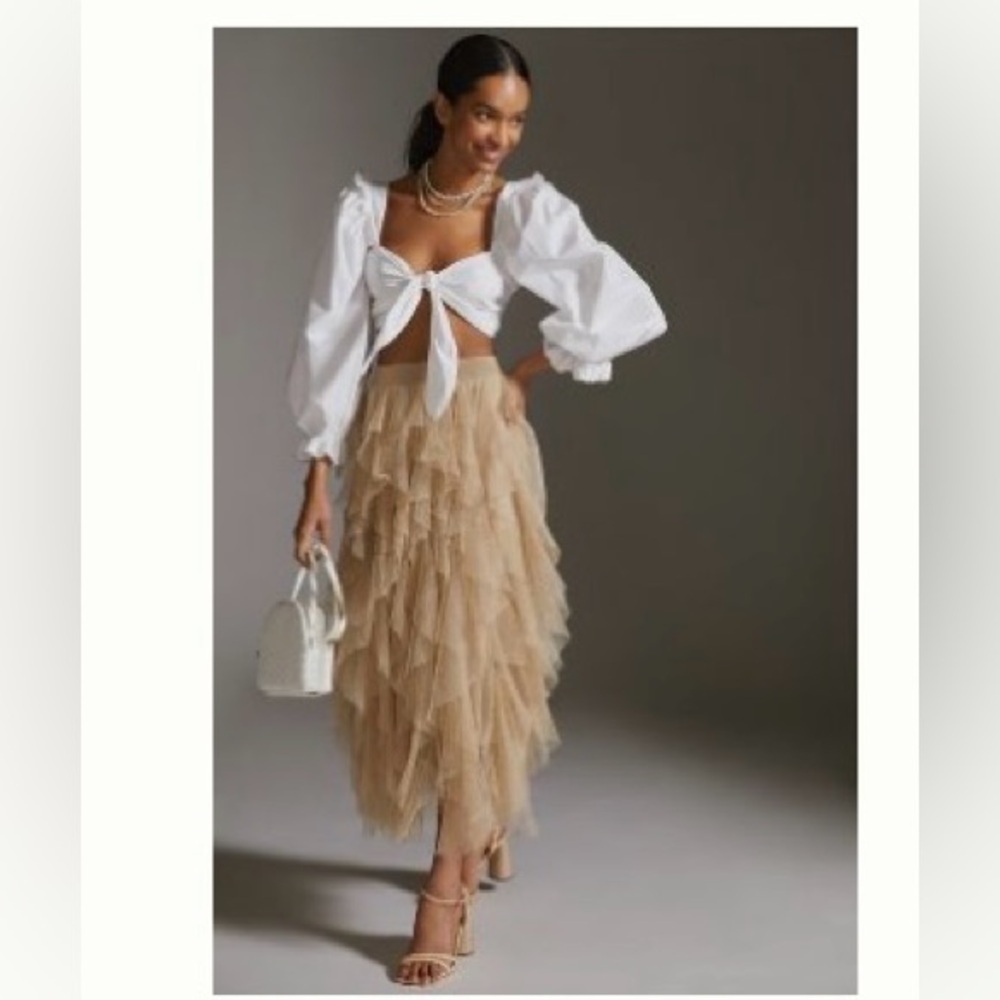 Maeve ruffle tulle skirt